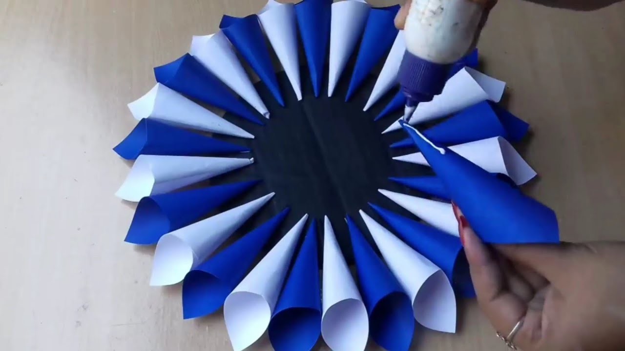 2 Beautiful Paper Flower Wall Hanging | Wall Decor Ideas | Paper Crafts