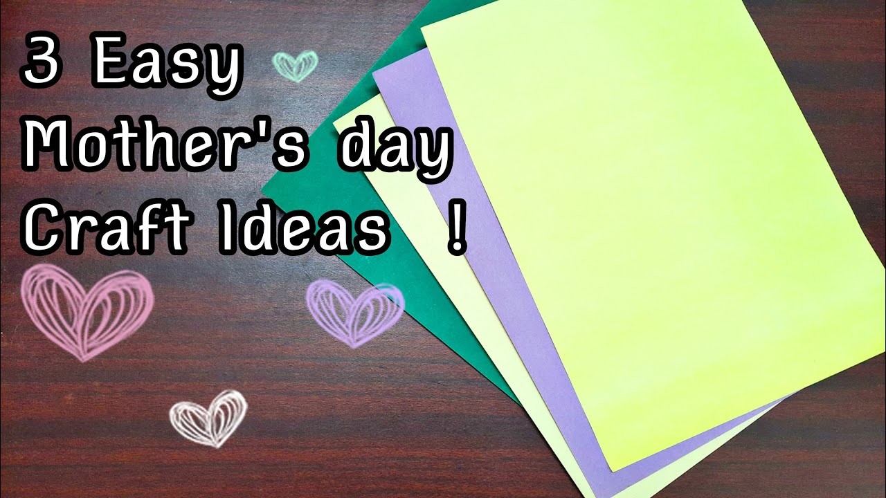 3 Easy Mother's day craft ideas with paper | Paper crafts tamil | Priyauma's diy