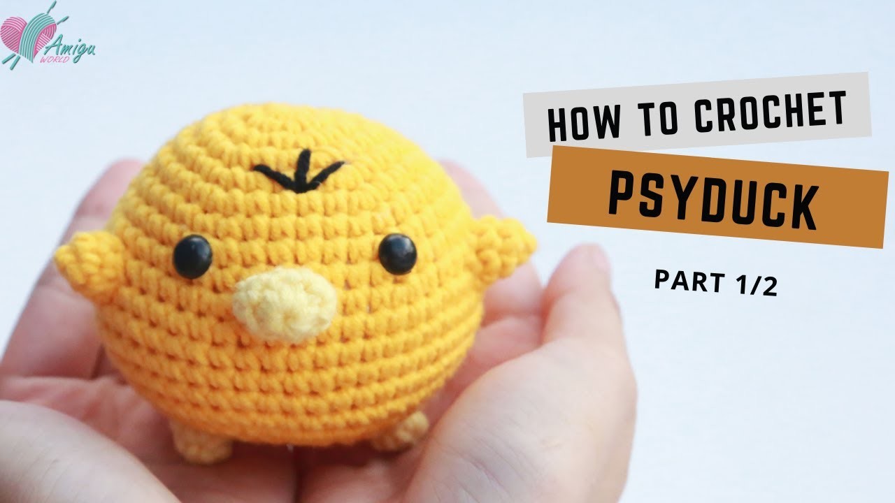 #320 |  AMIGURUMI PSYDUCK (P1.2) | How to crochet Pokemon amigurumi | Free pattern | AmiguWorld
