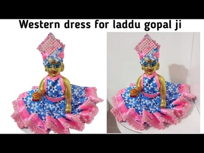 Backless dress for laddu gopal.western style dress for laddu gopal ji.Laddu Gopal ki summer dress