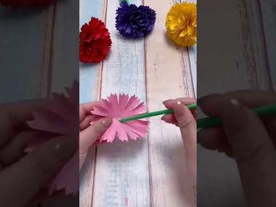 Beaufiful flower making from paper.Fun with paper crafts
