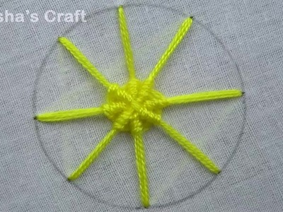 Beautiful Circle Hand Embroidery,  Latest Circle Embroidery Design, Basic Circle Embroidery Stitch