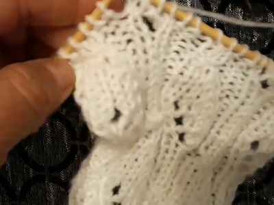 Easy knit.Craft 34: leaf pattern for shawl, long scarf,cardigan.