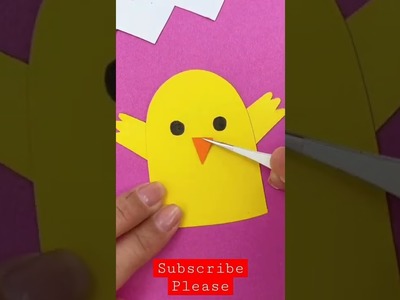 Easy paper crafts #shorts #cutecrafts #howtomake #youtubeshorts #diy #papercraft #paperegg #how