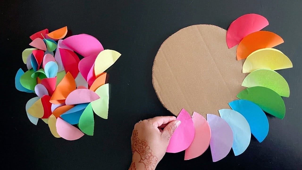 Easy Wall Hanging Craft Idea. Unique Paper craft For Home Decoration. DIY Wall Mate. Wall Hanging