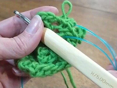 How to add a crochet foundation circle into your knitting
