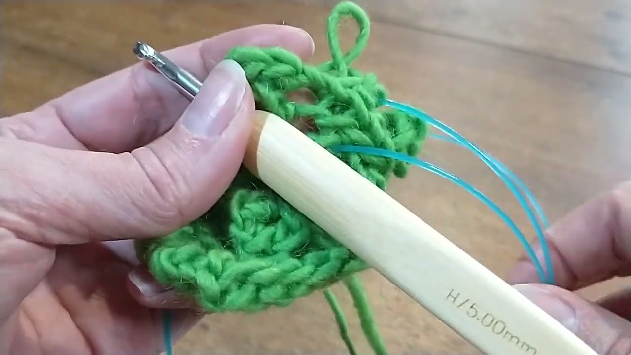 How to add a crochet foundation circle into your knitting