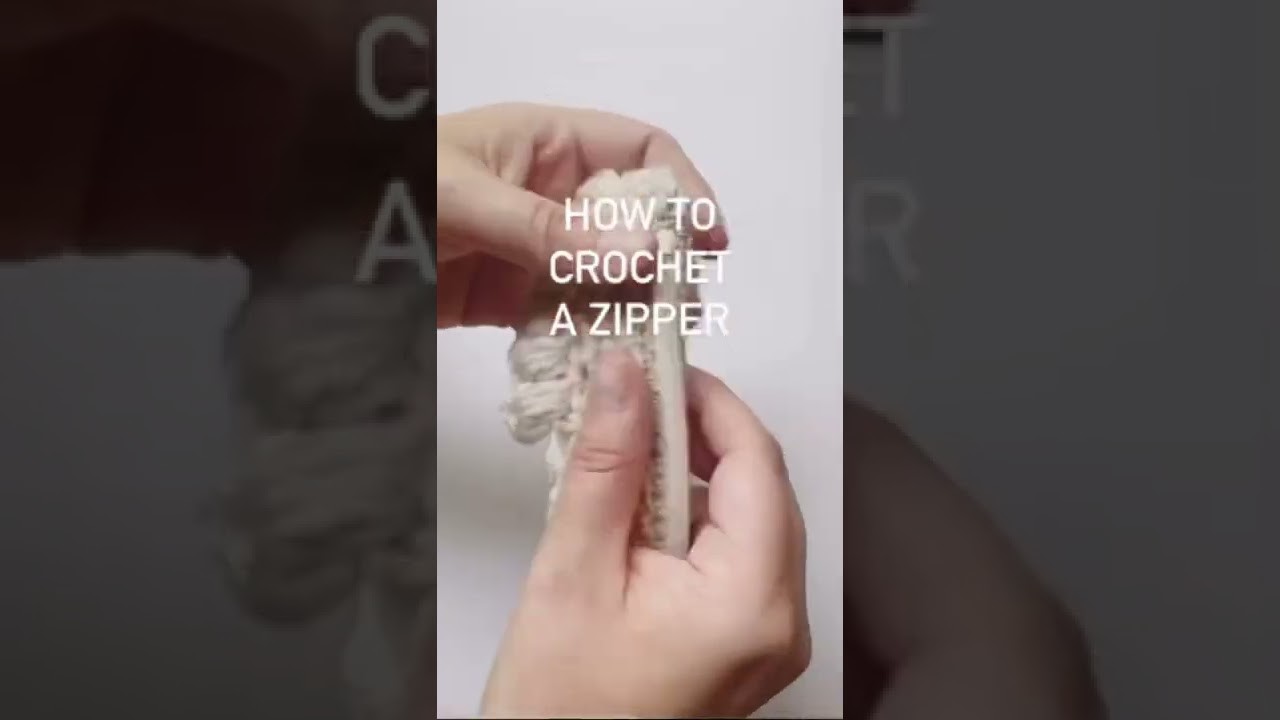 How to Crochet a Zipper Tutorial on Channel | Zipper Tutorial | Crochet Hacks