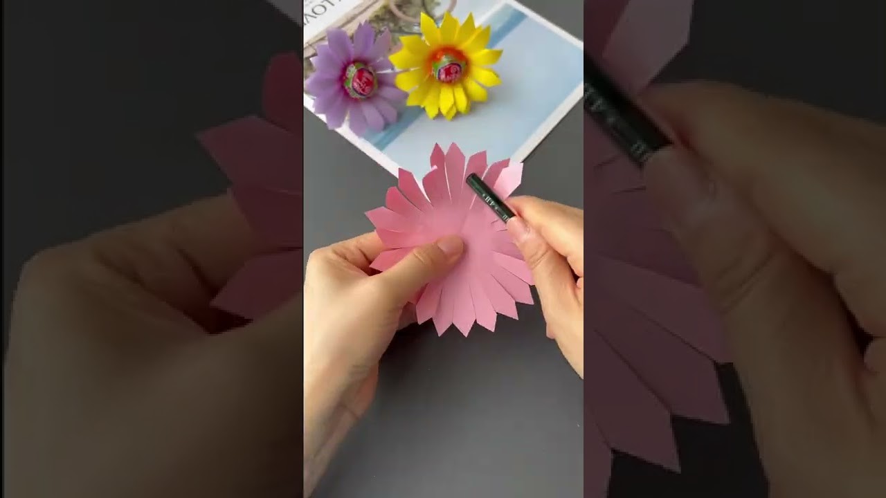 How to make flowers easily#diy#youtube #youtubeshorts #paper #creative#creativegadge#cute#handmade