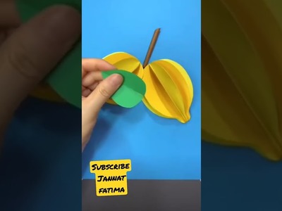 How to make lemon ???? with paper.DIY paper crafts for decoration#short #simple #easy