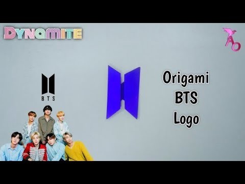 How To Make Origami Paper BTS Logo Easy, Tutorial, Diy Paper Crafts ...