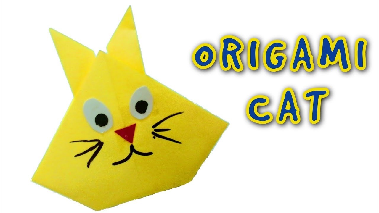 Origami Cat step by step| DIY paper crafts | How to fold an Origami Cat face | Animal Crafts