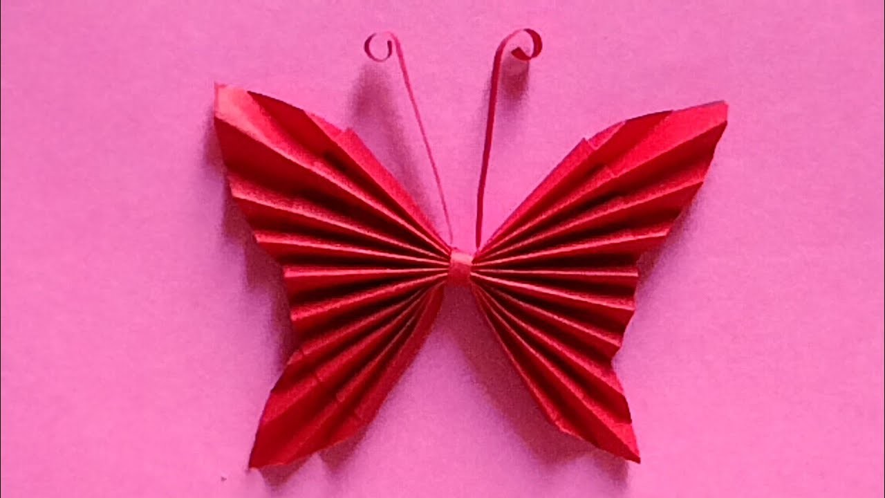 Paper butterfly. Paper craft. How to make paper butterfly.how tomake