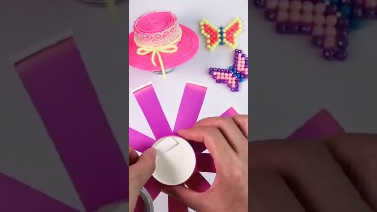 Paper cup craft.home ???????? decoration craft. yt shorts. viral video