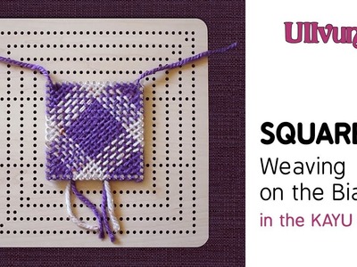 Square Weaving on the Bias - Basic Stitch - KAYU Pin Loom Kit