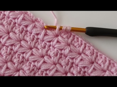 Super easy crochet baby blanket and cardigan pattern for beginners - 3D Blanket crochet star pattern