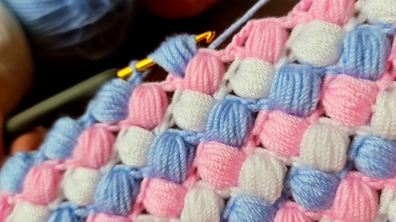 Süper easy crochet wonderful baby blanket shawl bag knitting model.Tığişi kolay battaniye şal çanta