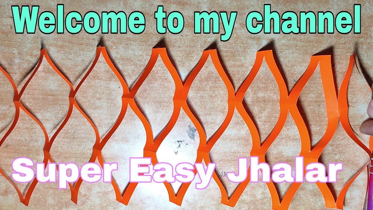 Super Easy Paper Jhalar Wall Hanging Ideas | Home Decor Ideas | Paper Crafts