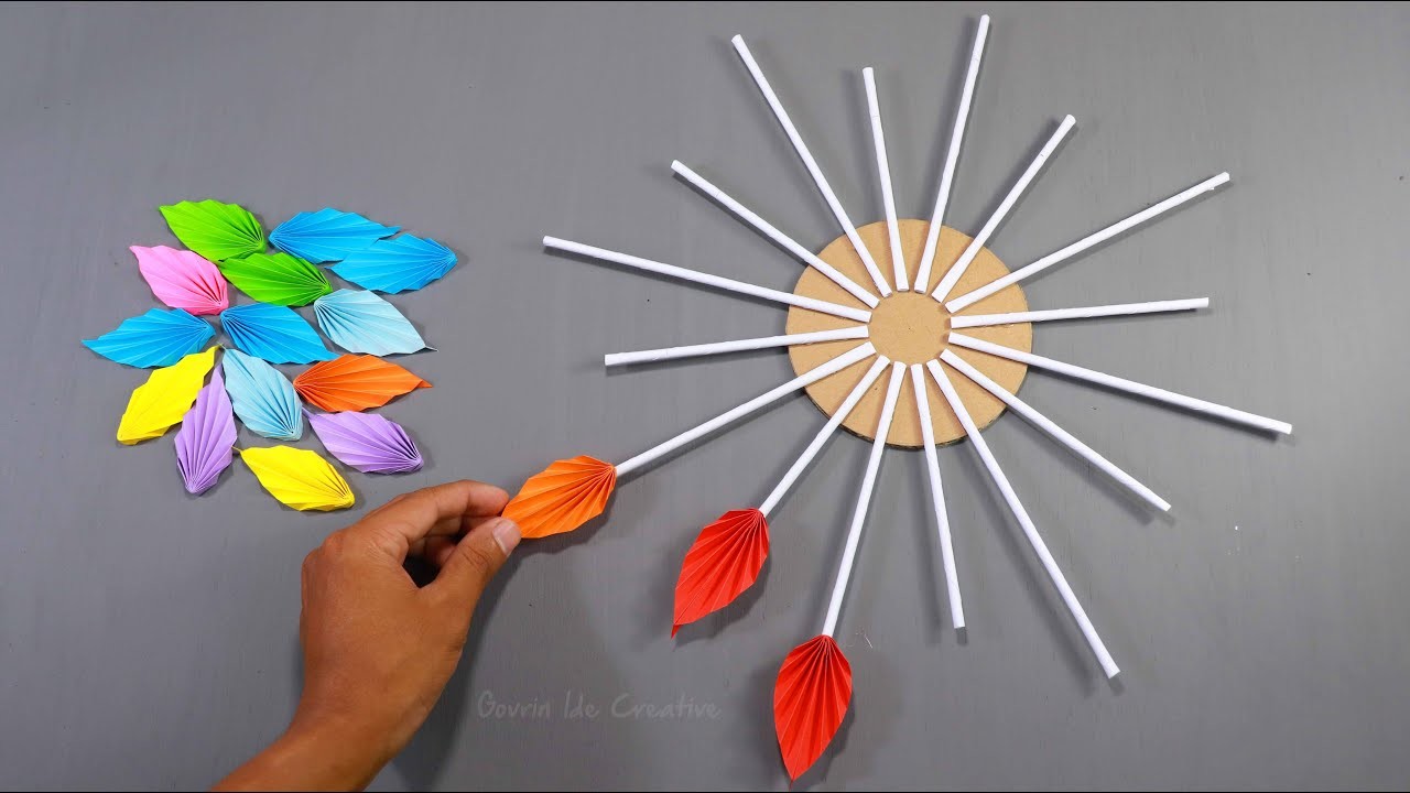 Unique Paper Wall Hanging Craft. Paper Craft For Home Decoration. Easy Wall mate. DIY