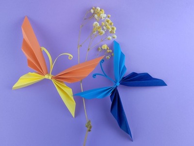 3 Steps Special Handmade Paper Butterflies For Home Wall Decoration. DIY Funny Fingers