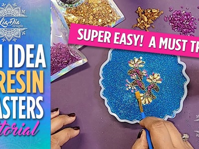 A simple DIY technique to create STUNNING designs in epoxy resin. Perfect for beginners