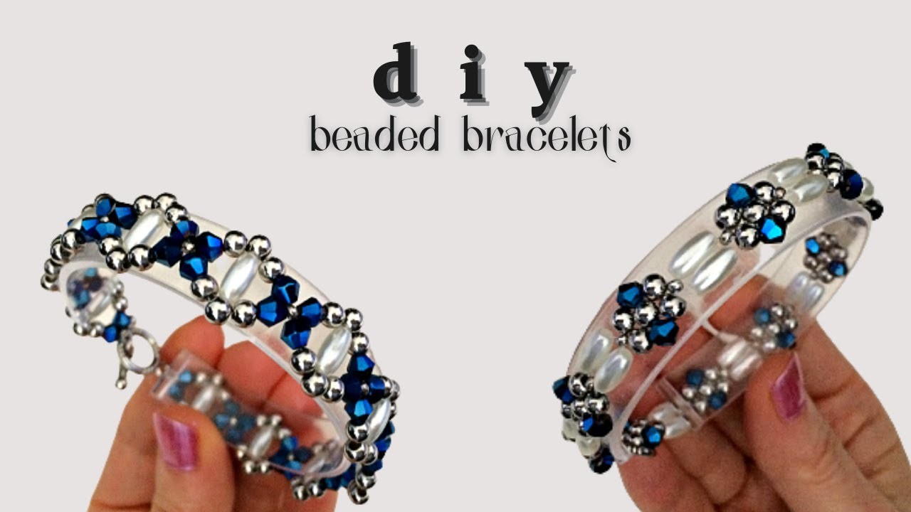 Beaded jewelry. How to make beaded bracelets. very easy tutorial