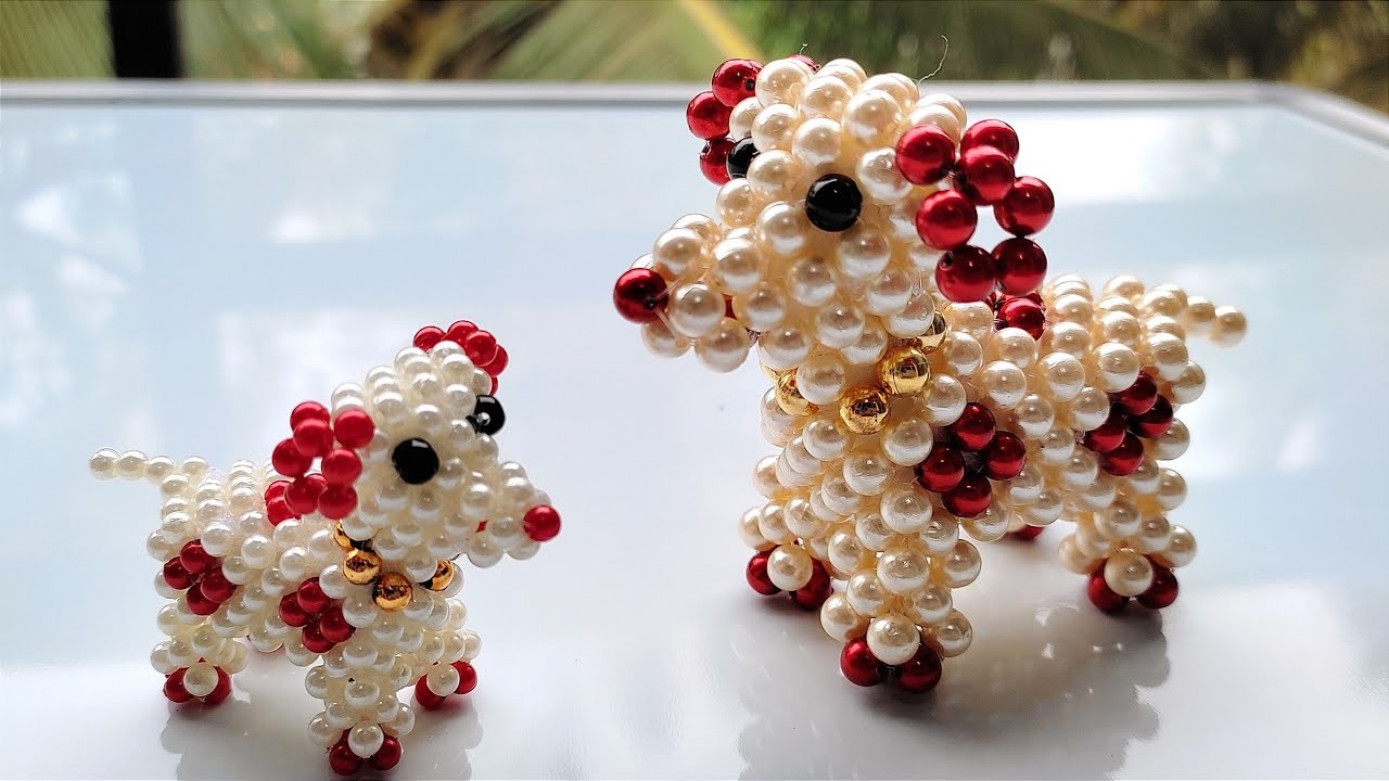 Beaded Puppy | Make Pearl beaded dog | Beads Crafts Ideas | Part 1