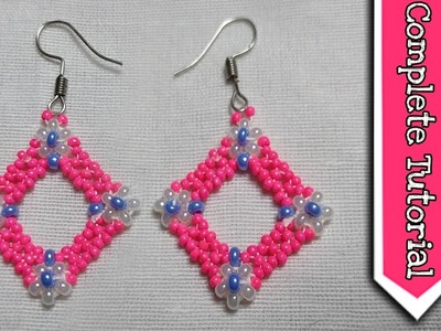 Beads earrings tutorial