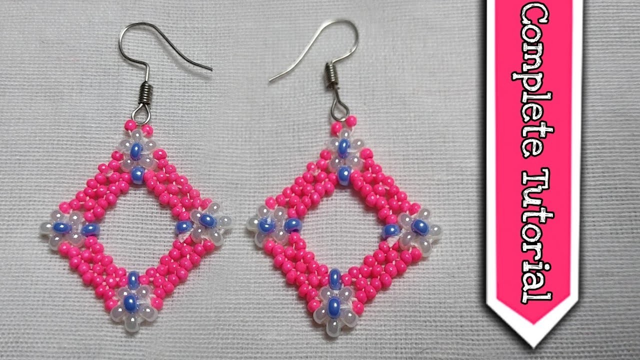 Beads earrings tutorial