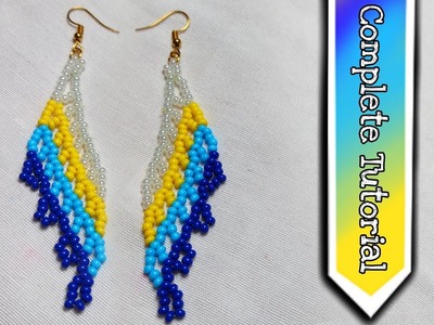 Beads earrings tutorial