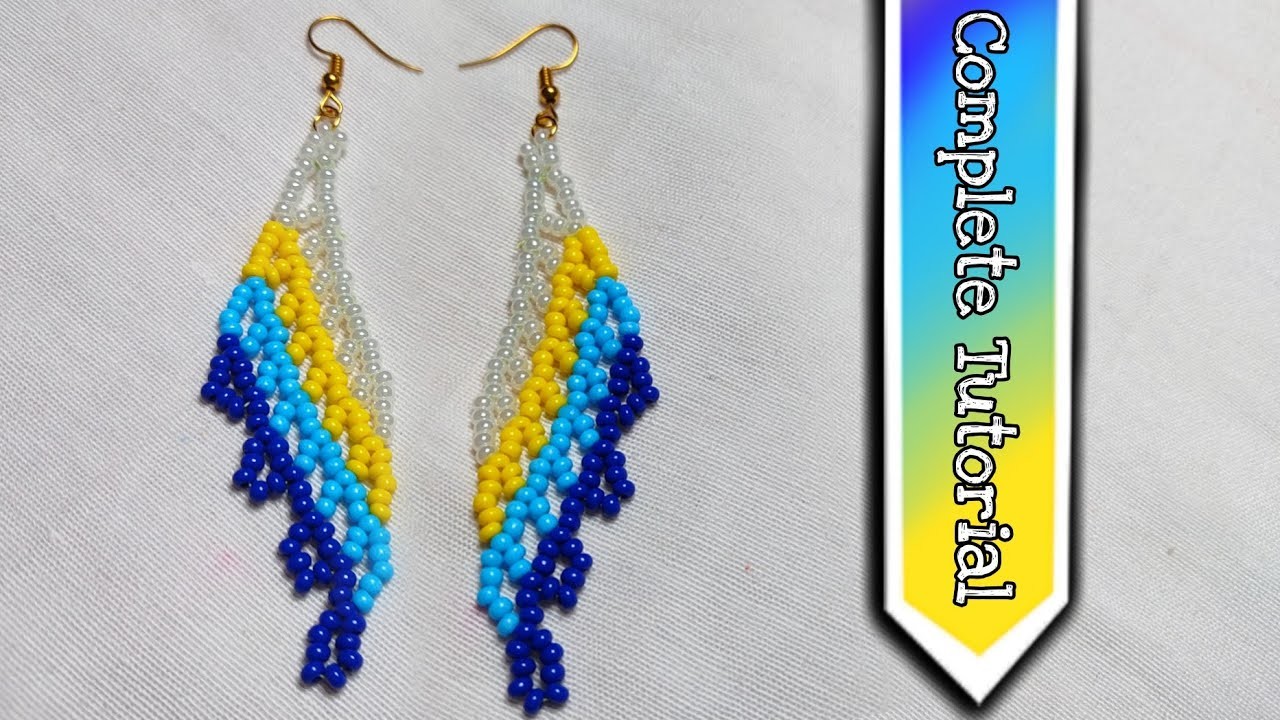 Beads earrings tutorial