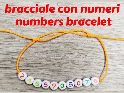 Bracciale con perline numeri | numbers beads bracelet | summer bracelet tutorial | #Beebeecraft