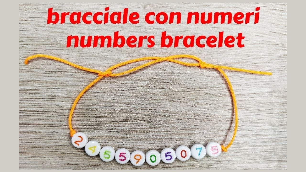 Bracciale con perline numeri | numbers beads bracelet | summer bracelet tutorial | #Beebeecraft