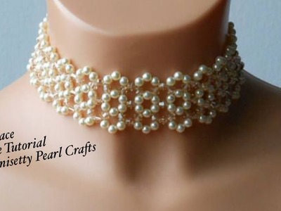 DIY Bridal. Party Wear.Handmade Choker or bracelet Making At Home.Jewellery Making.pinisetty