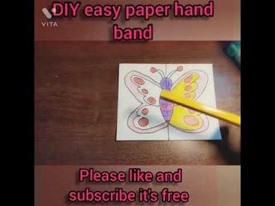DIY easy paper hand band ???????? #shorts