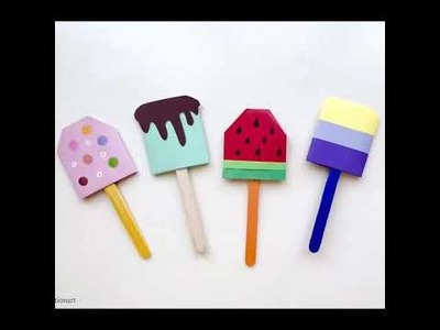 DIY Ice Cream Origami Bookmark Corner and Inside | Easy Paper Bookmark #shorts