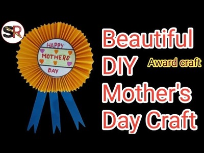 Diy Mother's Day Badge. Mother's Day Paper Badge.How To Make Paper Badge