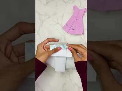 DIY Paper Dress making ???? #shorts #viralshorts #paperorigami #origamieasy #paperdress #ytshorts
