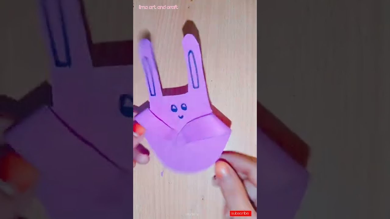 DIY rabbit with unique trick.easy paper craft#short