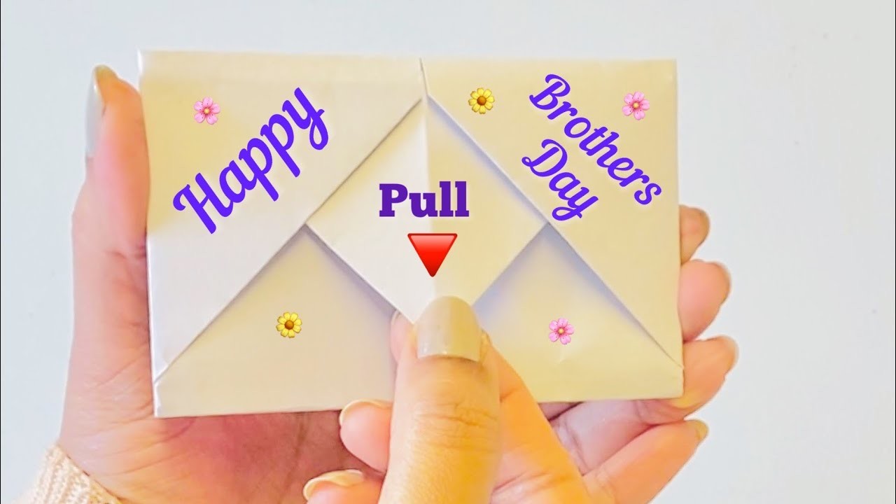 Easiest White paper card For brothers day ????| no glue no scissors | #shorts #ytshorts #viral #diy