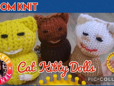 HOW TO LOOM KNIT Cat Kitty Doll ???? | #DIY Cat Dolls  | NovzkieChannel