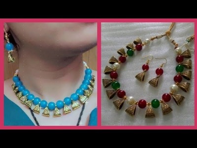 How to make Necklace Set || Meesho Inspired Necklace Set making at home