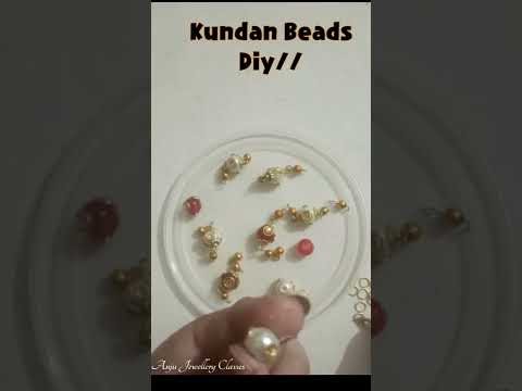 Kundan Beads Make At Home #Short Video#Anju Jewellery Classes.