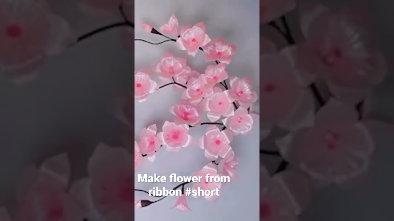 Make flower from ribbon #diy #shorts