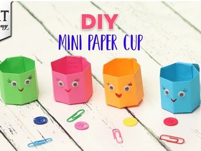 Mini Paper Cup | DIY Mini Paper Cup | How to make Mini Paper Cup | @VENTUNO ART