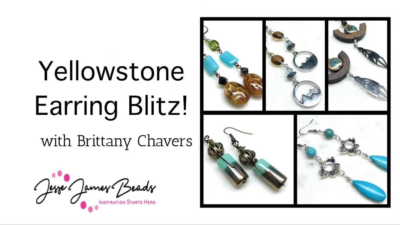 Yellowstone Earring Blitz Tutorial Featuring @Jesse James Beads! Make 5 Pairs of Earrings!