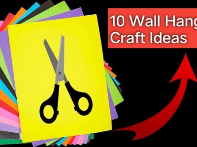 10 Easy and Quick Paper Wall Hanging Ideas | A4 Sheet Wall Decor | Cardboard Reuse | Room Decor DIY