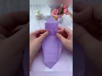Beautiful and easy paper craft#shorts #youtubeshorts #shortvideo #papercraft #paperbox