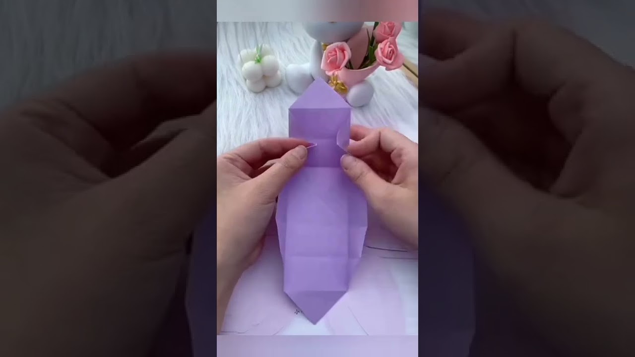 Beautiful and easy paper craft#shorts #youtubeshorts #shortvideo #papercraft #paperbox