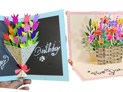 DIY FLOWER POP UP CARD l HANDMADE BIRTHDAY CARD